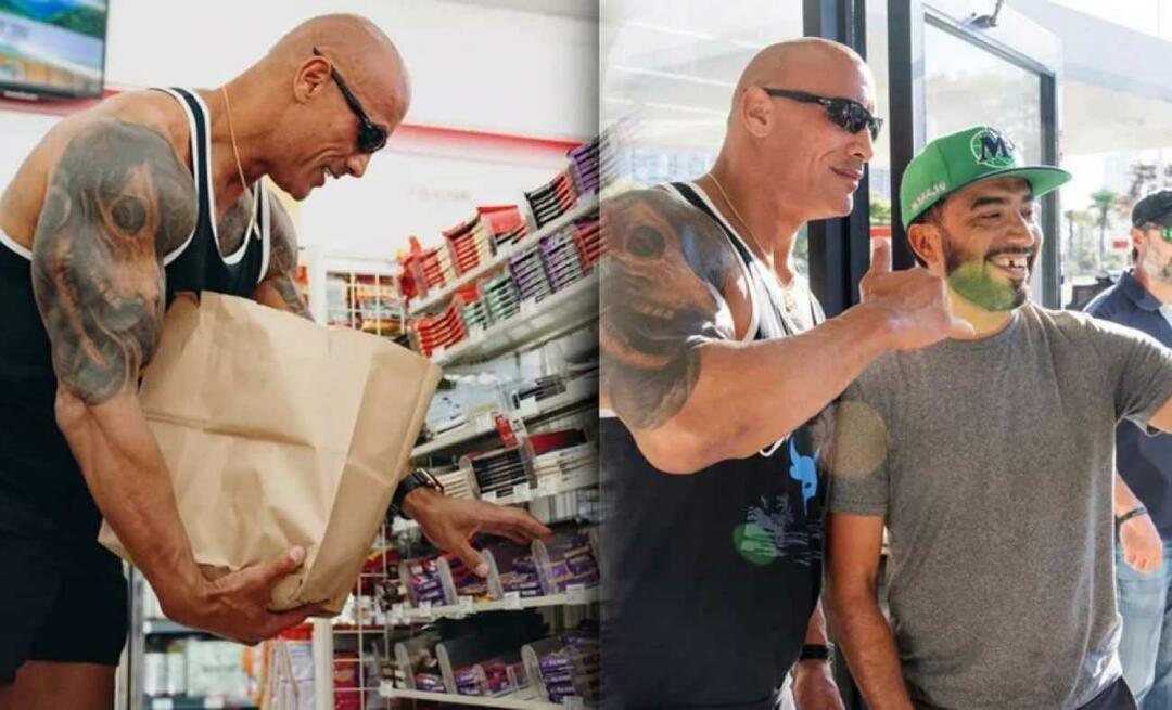 Ele entrou na loja onde roubou anos atrás, agora como uma estrela! Dwayne Johnson no supermercado...