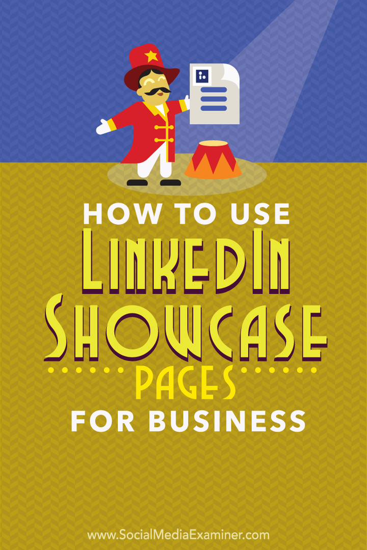 Como usar o LinkedIn Showcase Pages para empresas: examinador de mídia social