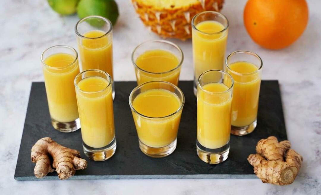 Receitas de shots saudáveis ​​que embelezam a pele! O que é Ginger Shot e como é feito?