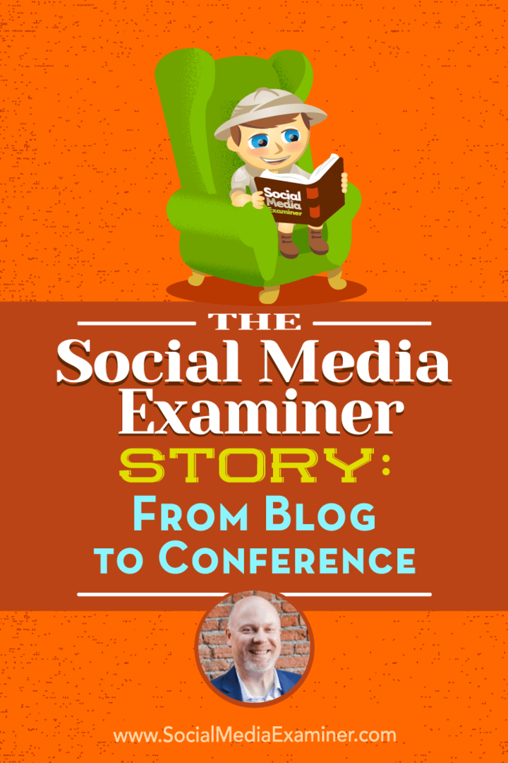 The Social Media Examiner Story: From Blog to Conference apresentando insights de Mike Stelzner com entrevista por Ray Edwards no Social Media Marketing Podcast.