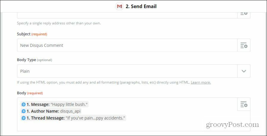 personalizar e-mail disqus