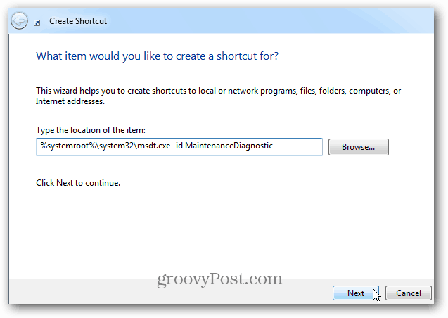 Corrija o Windows 7 mais rapidamente, criando um atalho para a manutenção do sistema