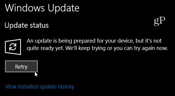 Mensagem de Repetição do Windows 10 Build 16288