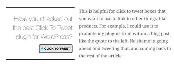 O plugin Better Click to Tweet para WordPress permite inserir caixas click to tweet em suas postagens de blog.