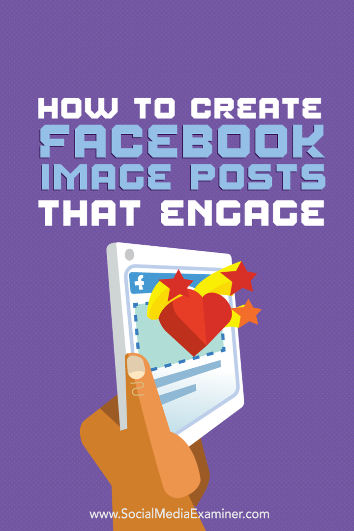 como criar postagens de imagens no Facebook que envolvam