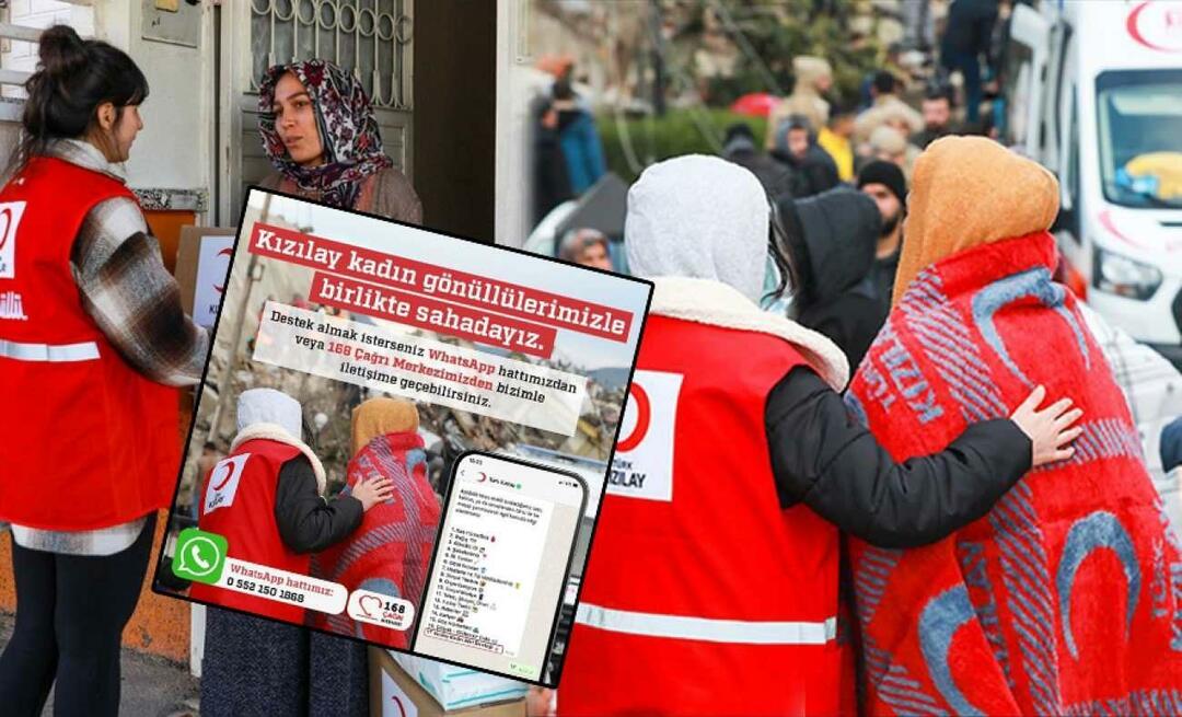 Um novo avanço do Crescente Vermelho Turco: estabeleceu uma linha especial do WhatsApp para vítimas do terremoto