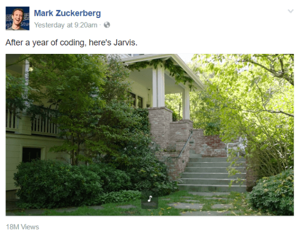 Em uma série de postagens de vídeo em sua página pública, Mark Zuckerberg estreou o Jarvis, um novo sistema de IA pessoal usando ferramentas do Facebook, comandos de linguagem natural e reconhecimento facial.