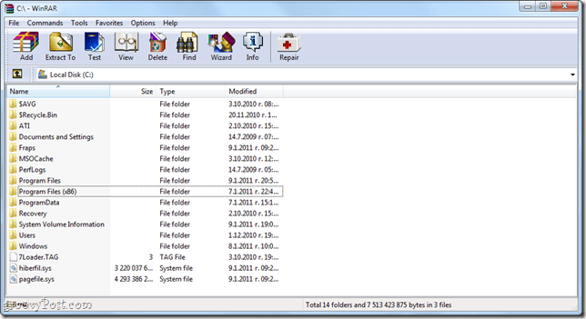 Criar instaladores offline usando um arquivo de extração automática WinRAR
