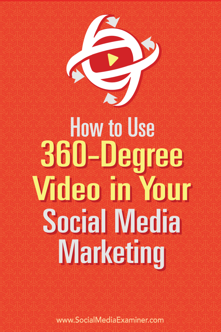 Como usar vídeo 360 graus em seu marketing de mídia social: examinador de mídia social