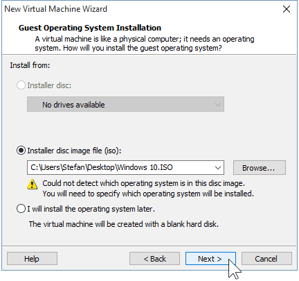03 Arquivo do instalador Windows 10 ISO