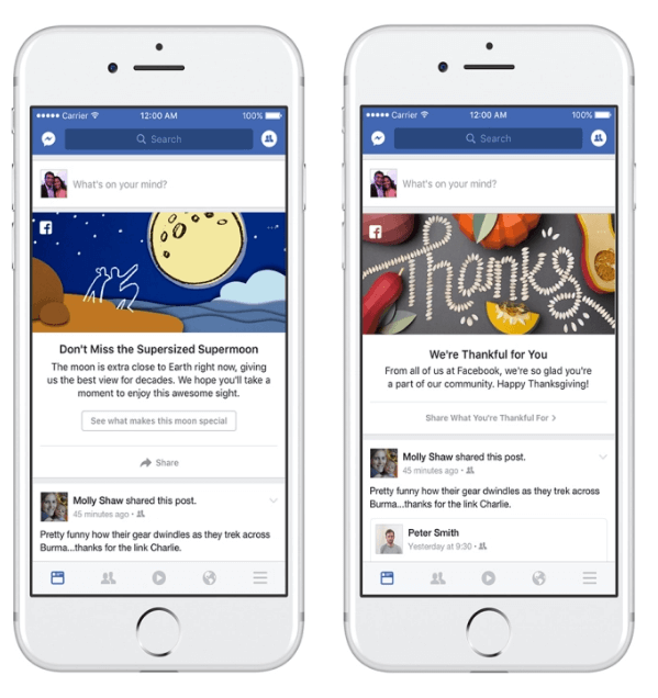O Facebook introduziu um novo programa de marketing para convidar as pessoas a compartilhar e falar sobre eventos e momentos que estão acontecendo em suas comunidades e ao redor do mundo.
