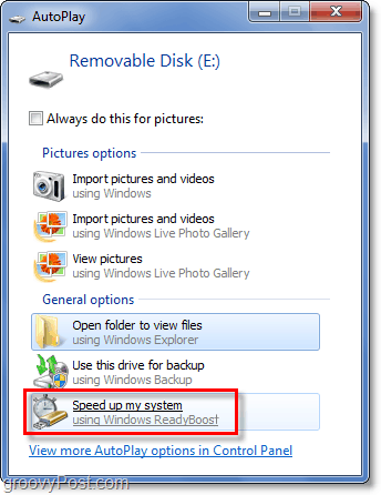 Habilitar o ReadyBoost usando um cartão SD no Windows 7
