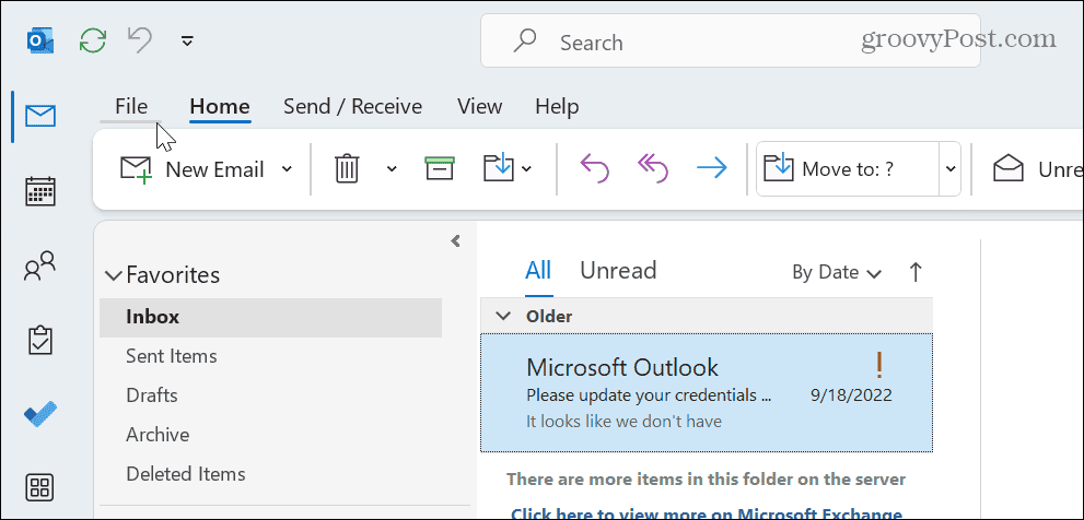 Imprimir um e-mail do Outlook