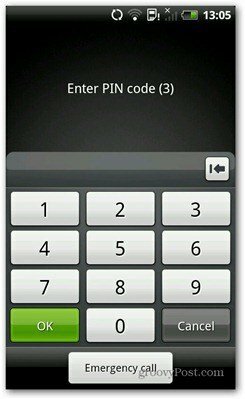 código pin android
