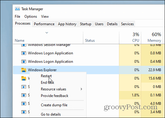 Impedir edições de configurações rápidas no Windows 11