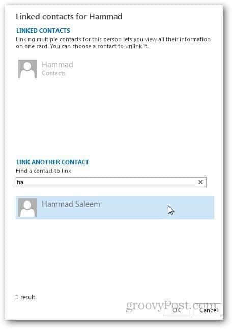 Mesclar contatos do Outlook 3