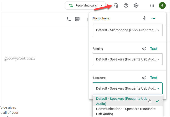 Use o Google Voice para fazer chamadas de um computador