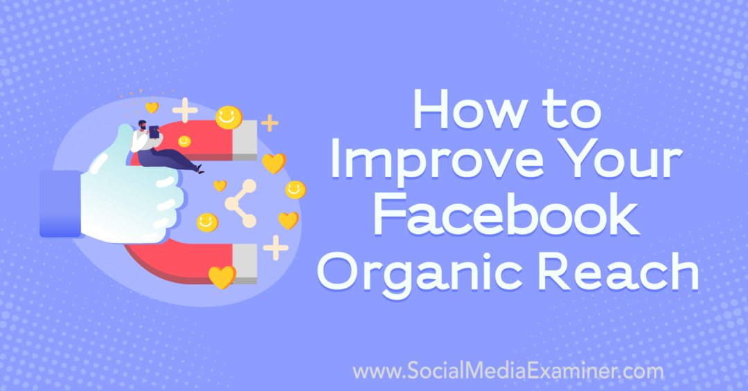 Como melhorar seu alcance orgânico no Facebook, apresentando insights de visitantes no podcast de marketing de mídia social.