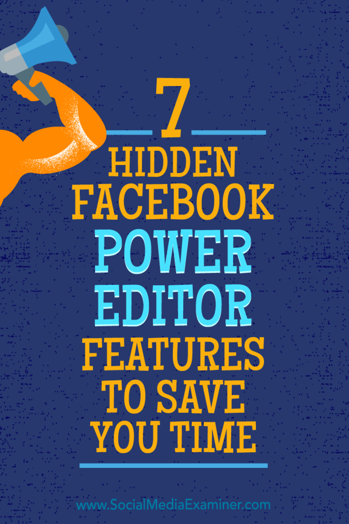7 recursos ocultos do editor de energia do Facebook para economizar tempo: examinador de mídia social