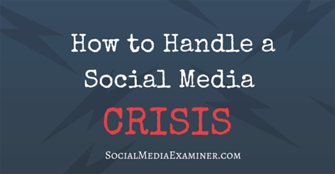 lidar com uma crise de mídia social