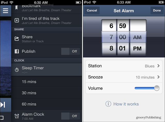 Use o despertador da Pandora no Android e iPhone