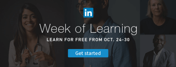 semana de aprendizagem de melhores habilidades no LinkedIn