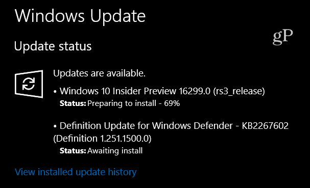 Pré-visualização do Windows 10 Build 16299