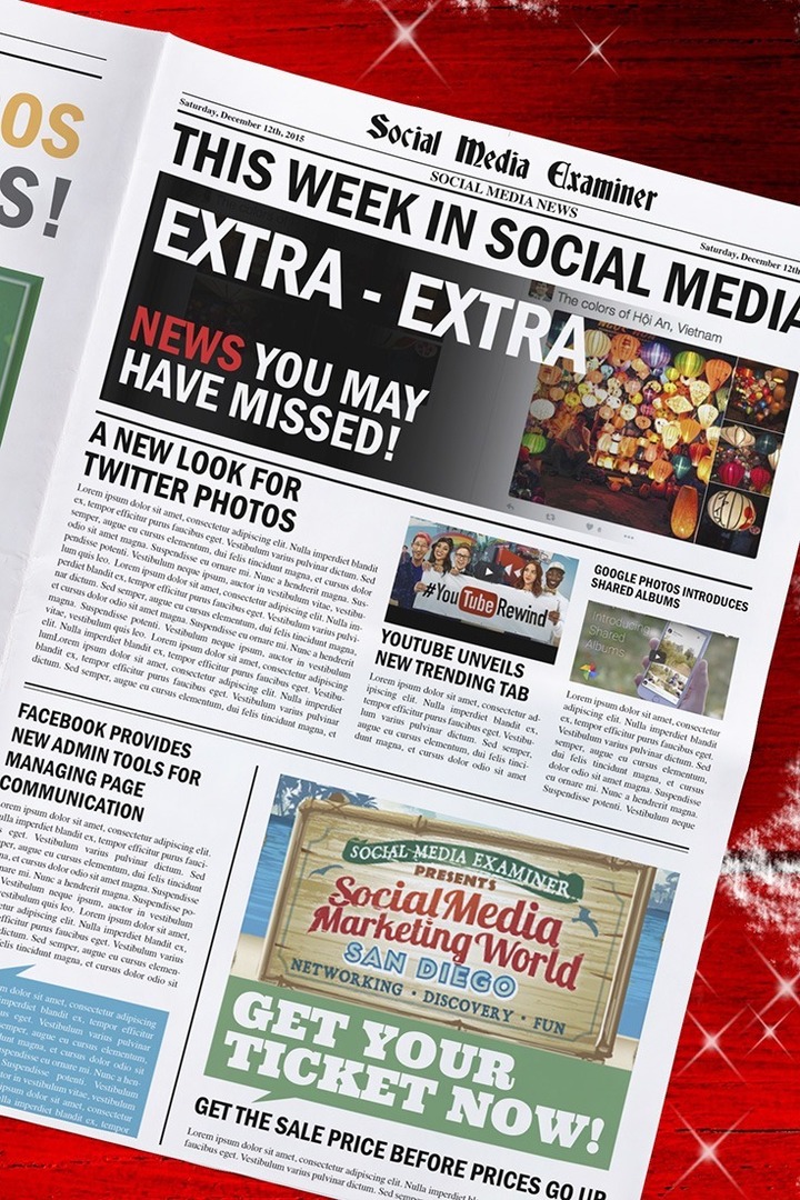 examinador de mídia social notícias semanais 12 de dezembro de 2015