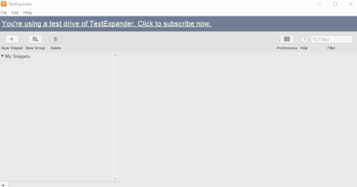 TextExpander criar snippet