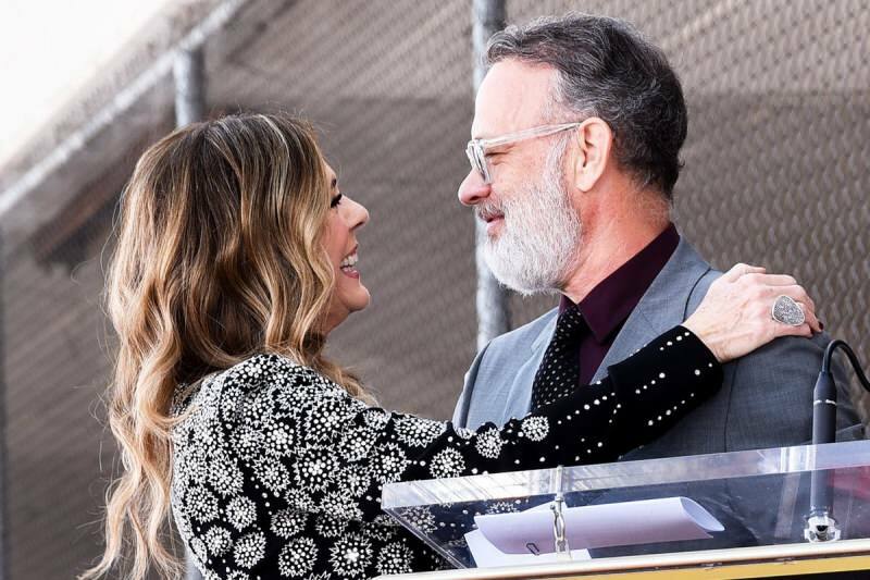 Tom Hanks e sua esposa Rita Wilson