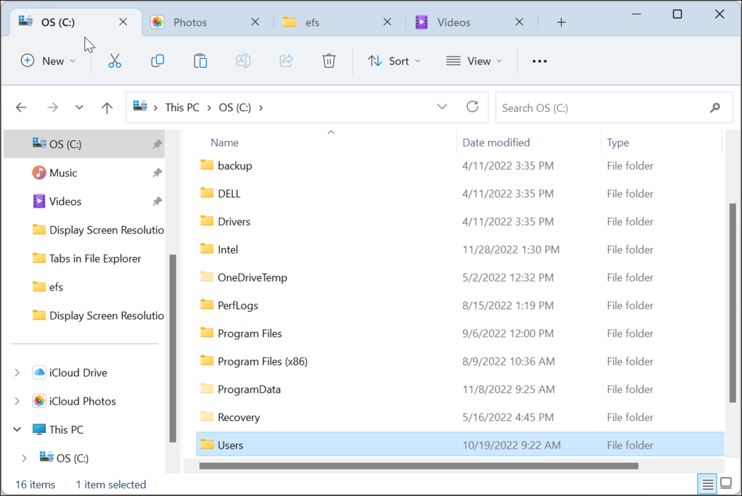 Use guias no Windows 11 File Explorer