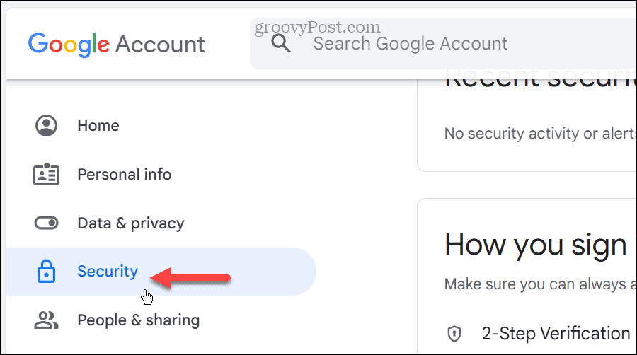 Chave de acesso para sua conta do Google