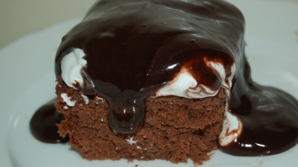 Como fazer o bolo mais fácil de chorar? Chorando receita de bolo com delicioso molho de chocolate