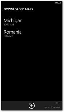 Mapas disponíveis para Windows Phone 8