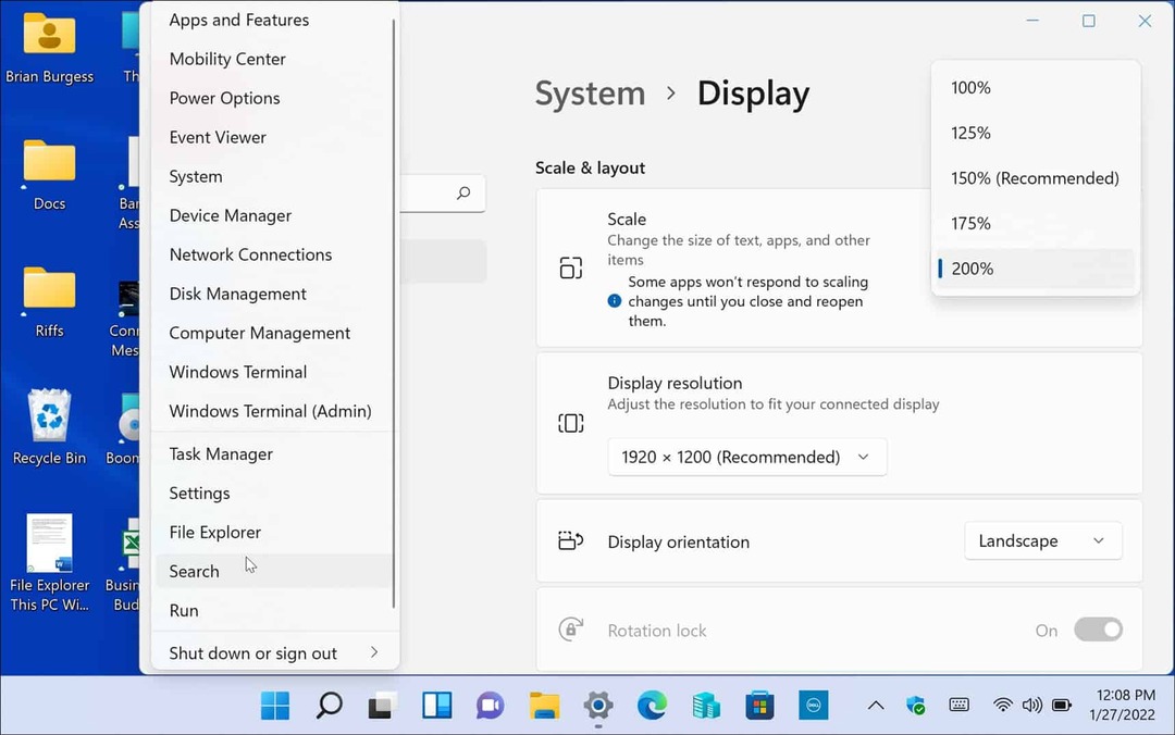 Como ajustar as configurações de escala de exibição no Windows 11