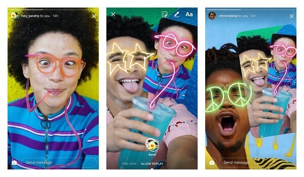 Os usuários do Instagram agora podem remixar fotos de amigos e enviá-los de volta para conversas divertidas.