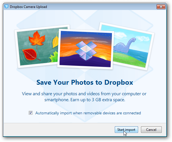 Dropbox oferece 3Gigs de espaço livre para usar o novo recurso Photo Sync