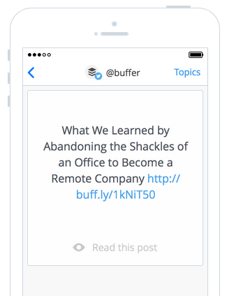 Daily by Buffer é uma maneira simples de descobrir e compartilhar ótimos conteúdos. 