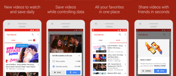 A versão beta do aplicativo YouTube Go está disponível para download na Google Play Store na Índia.