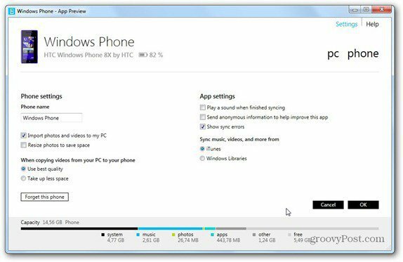 windows phone 8 configurações do windows phone