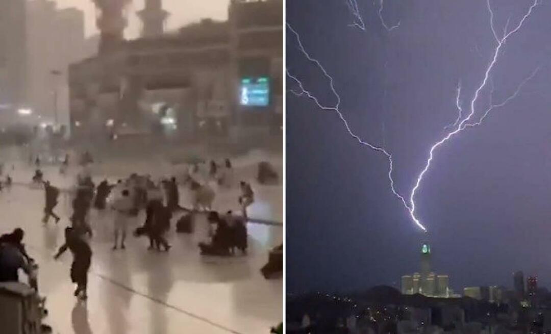 Depois de fortes chuvas e tempestades em Meca, 