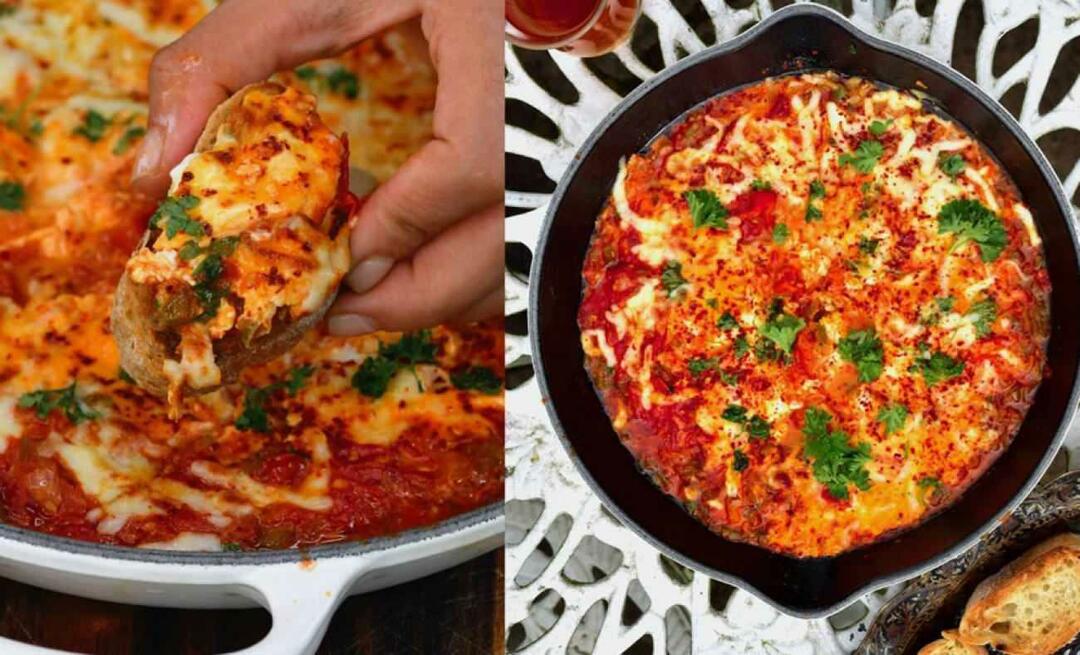 Como fazer menemen com kashar e linguiça? O sabor indispensável da receita "menemen" do café da manhã