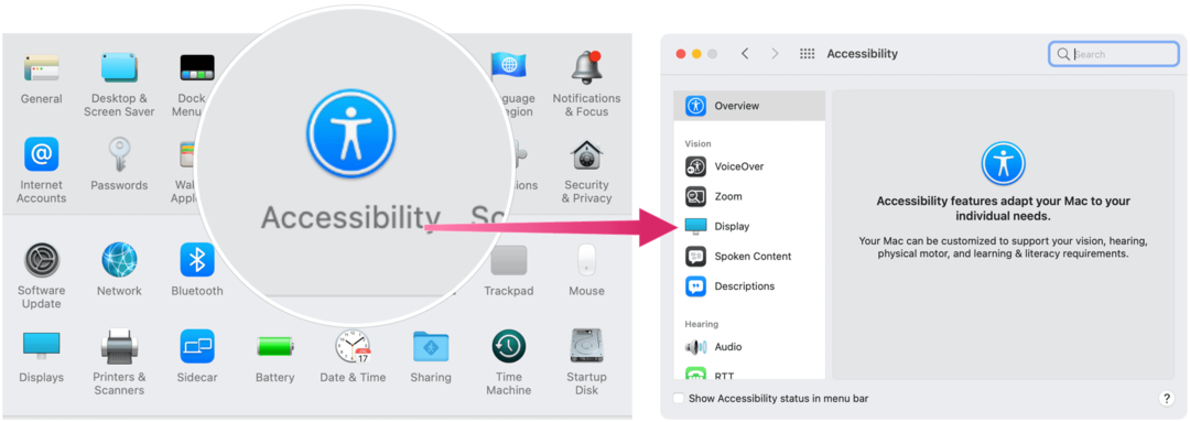 Acessibilidade: como alterar a cor do cursor no macOS Monterey