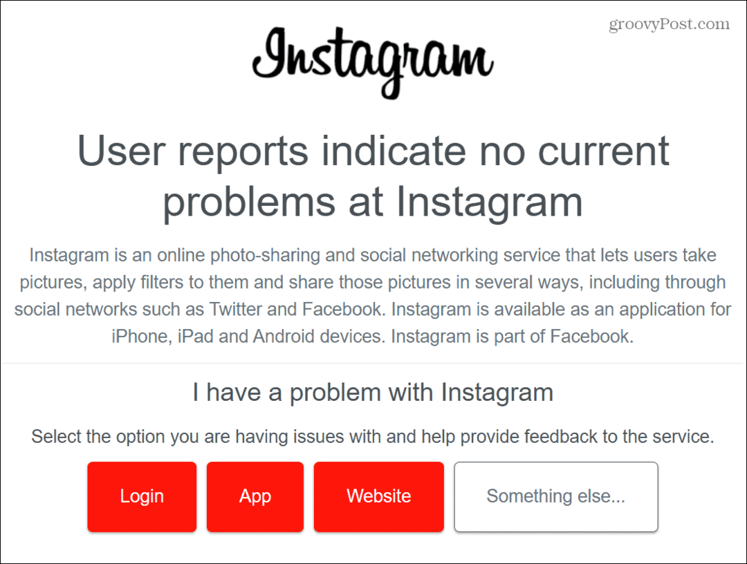 Não foi possível conectar-se ao Instagram: como corrigir