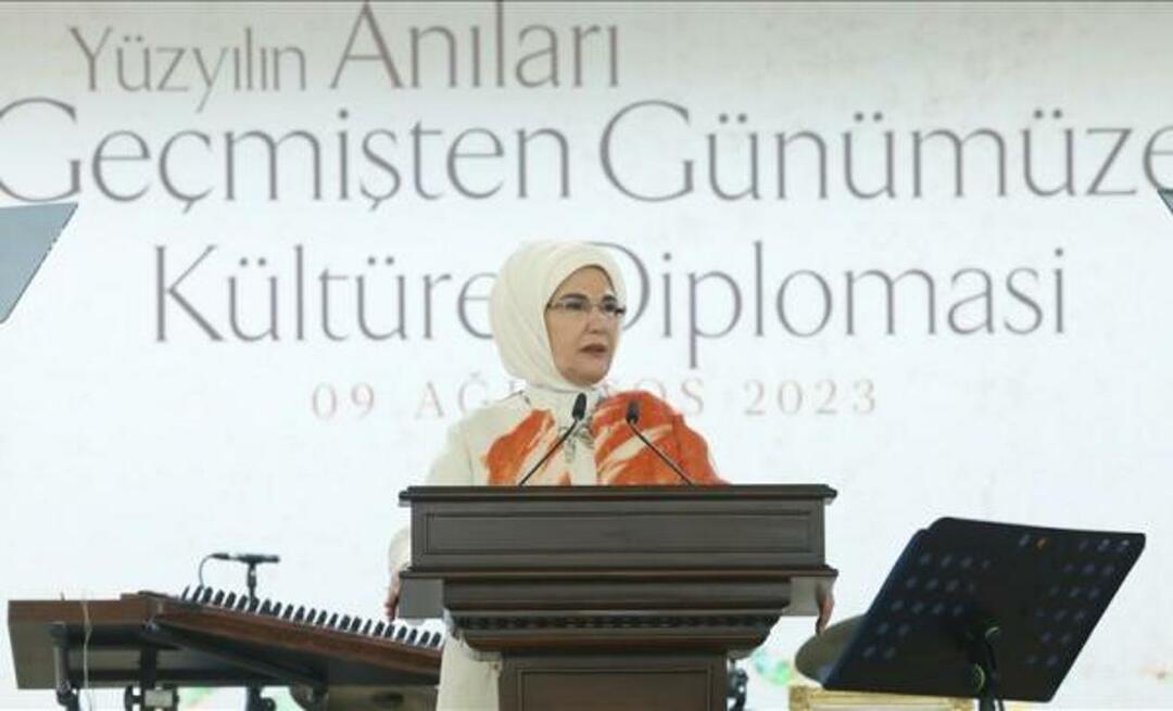 Emine Erdoğan aderiu ao Programa de Diplomacia Cultural: "Türkiye estará sempre em campo"