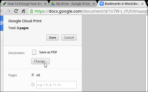 Alterar o Chromebook da impressora