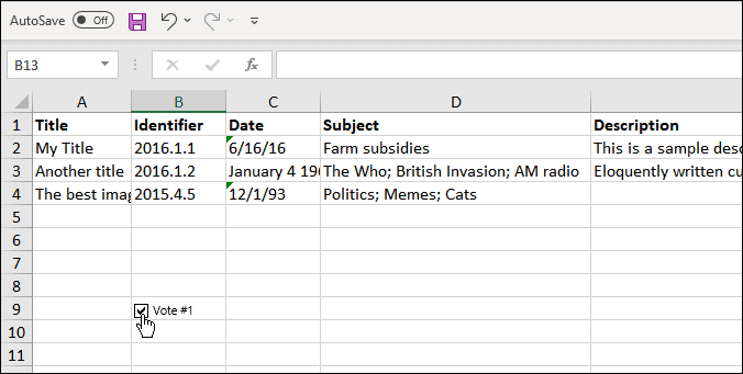 Inserir uma caixa de seleção no Microsoft Excel