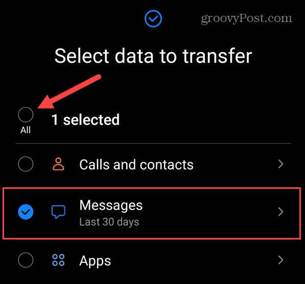 Transferir SMS do Android para o iPhone