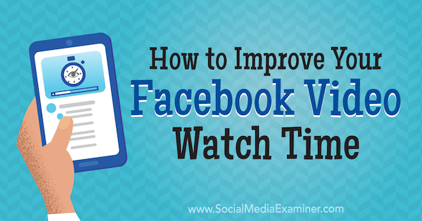 Como melhorar seu tempo de exibição de vídeo no Facebook por Paul Ramondo no Examiner de mídia social.