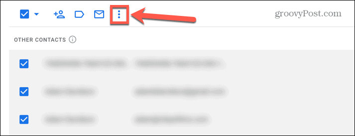 gmail ícone de três pontos